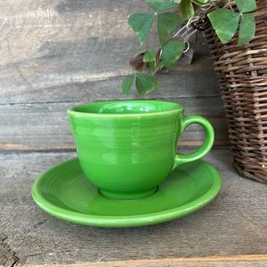FIESTAWARE Cup and Saucer Shamrock